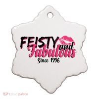 30th Birthday Feisty And Fabulous Since 1996  Ceramic Ornament thumb 0