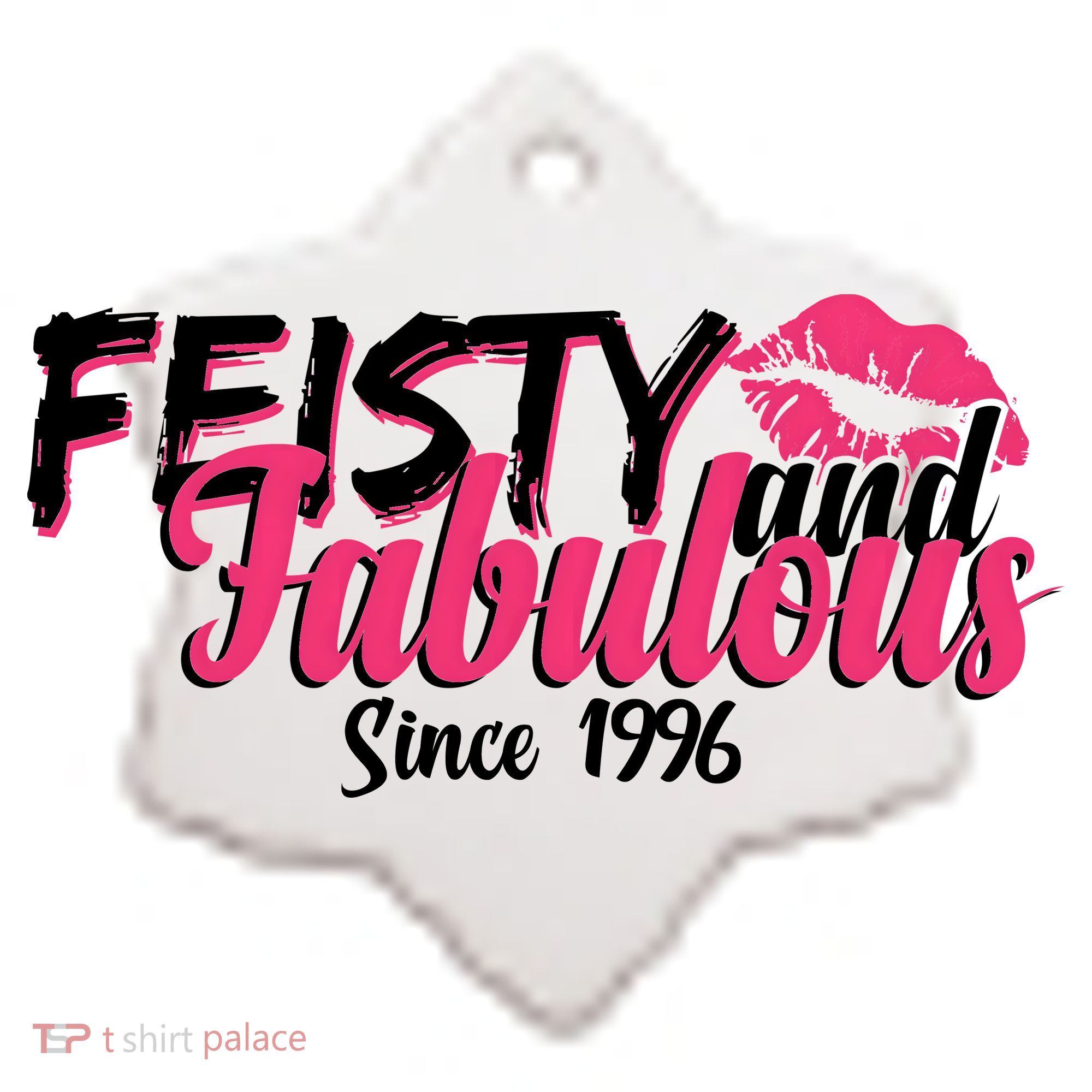 30th Birthday Feisty And Fabulous Since 1996  Ceramic Ornament