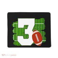 3rd Birthday Football Theme 3 Year Old Football Lover Gift Mousepad thumb 0