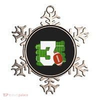 3rd Birthday Football Theme 3 Year Old Football Lover Gift Ornament thumb 0