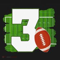 3rd Birthday Football Theme 3 Year Old Football Lover Gift Ornament thumb 1