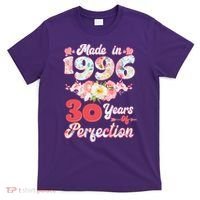 30th Birthday Floral Made In 1996 30 Years Of Perfection T-Shirt thumb 0