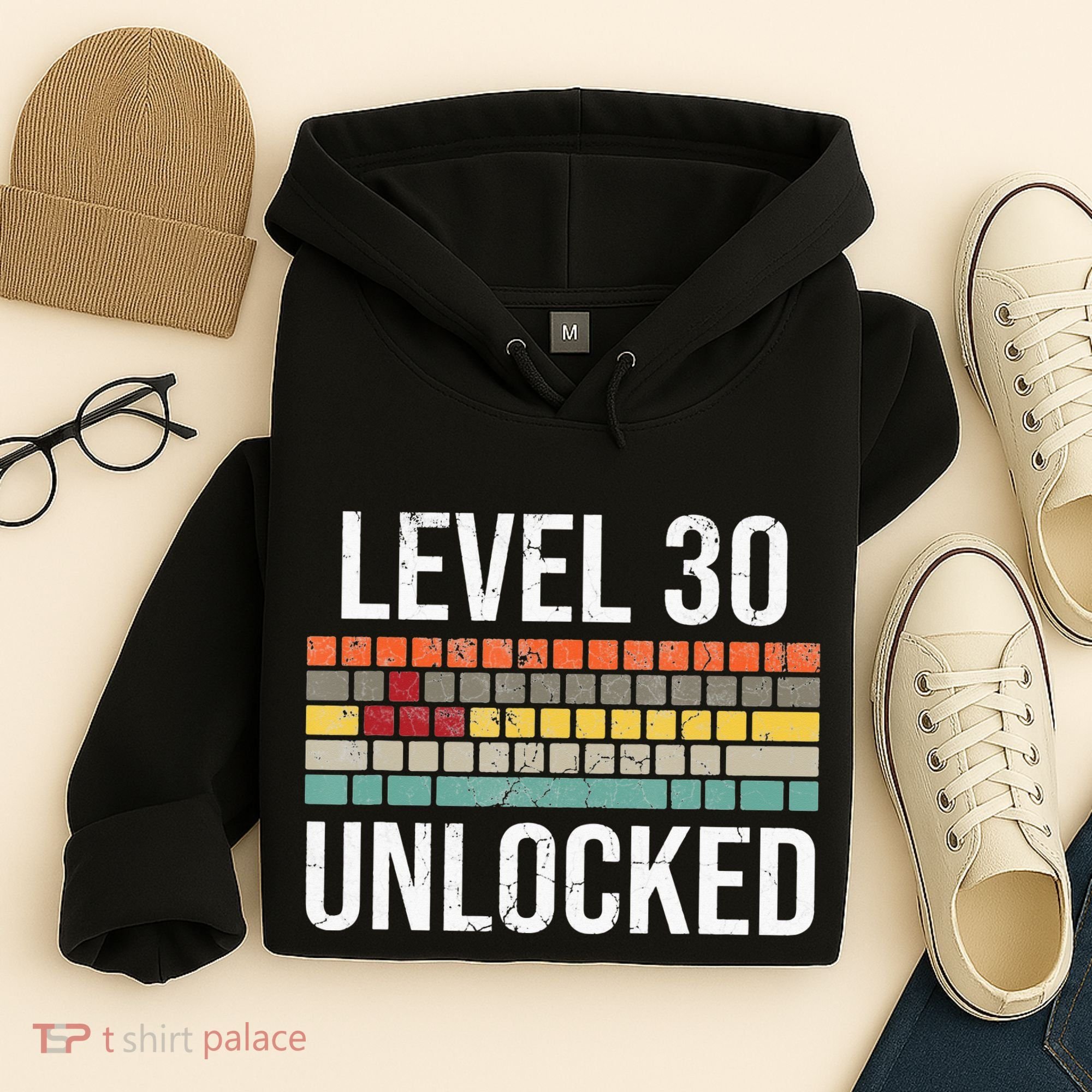 30Th Birthday Gamer Birthday Level 30 Unlocked Hoodie