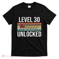 30Th Birthday Gamer Birthday Level 30 Unlocked T-Shirt thumb 0