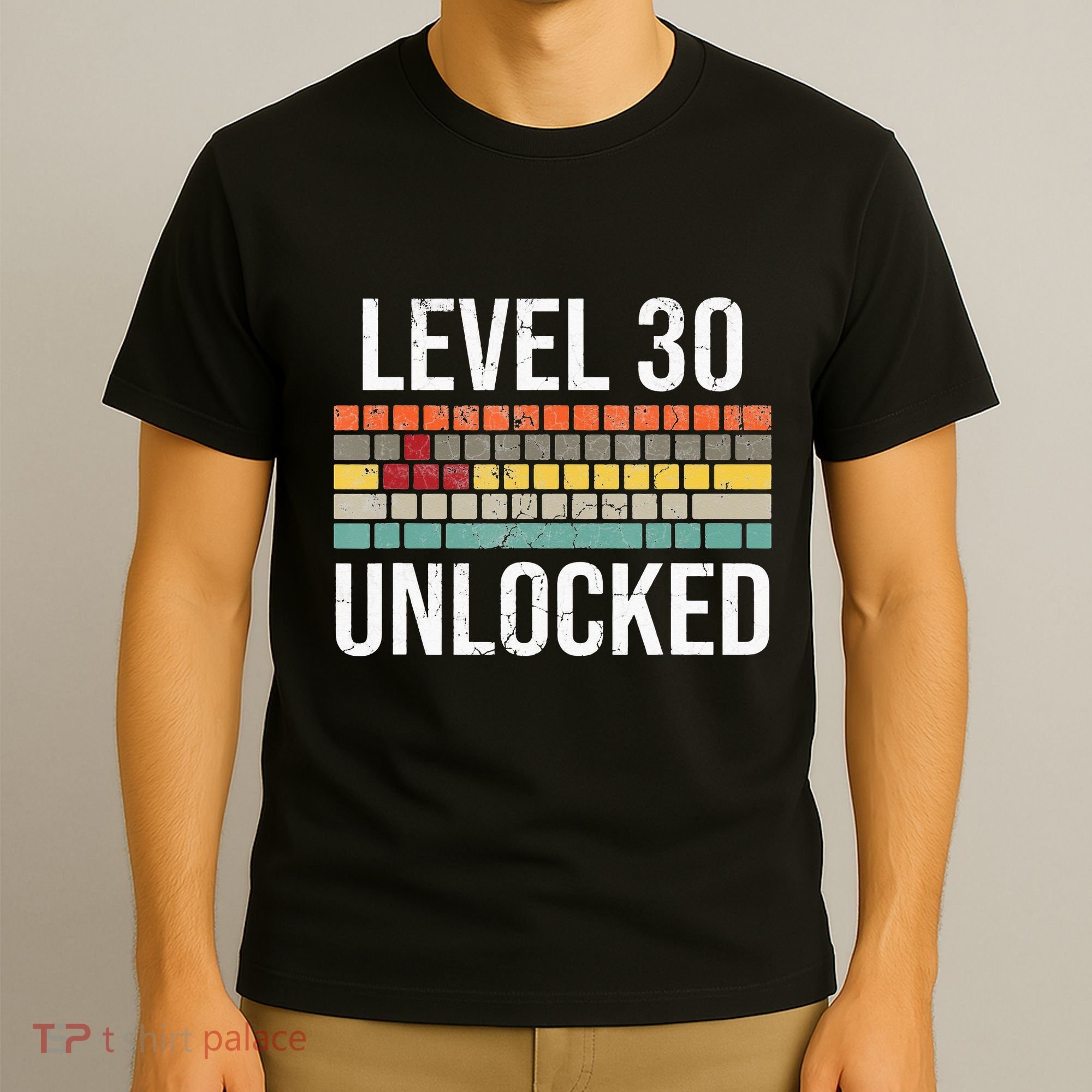 30Th Birthday Gamer Birthday Level 30 Unlocked T-Shirt