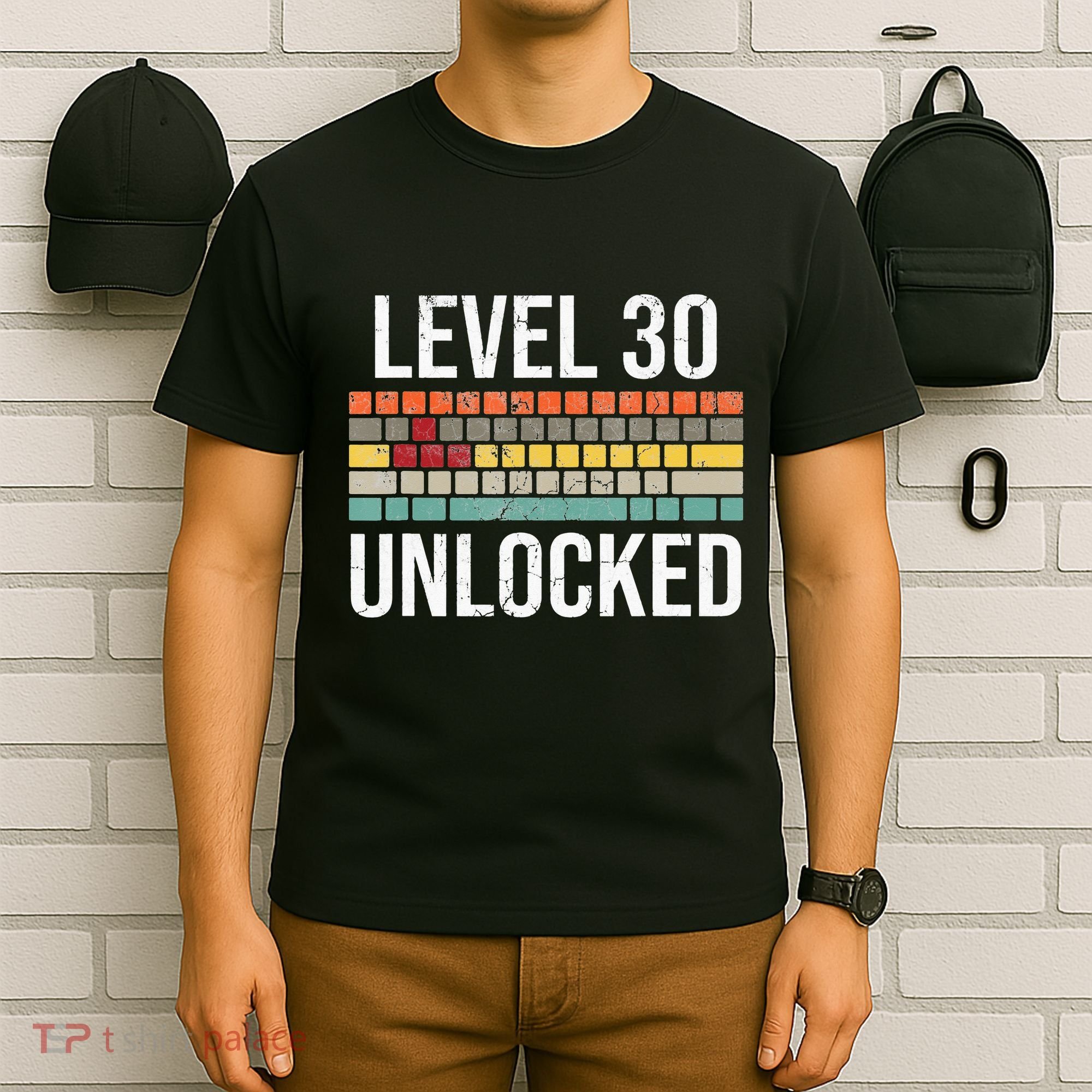 30Th Birthday Gamer Birthday Level 30 Unlocked T-Shirt