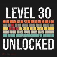 30Th Birthday Gamer Birthday Level 30 Unlocked Mousepad thumb 1