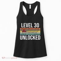 30Th Birthday Gamer Birthday Level 30 Unlocked Women's Tank Top thumb 0