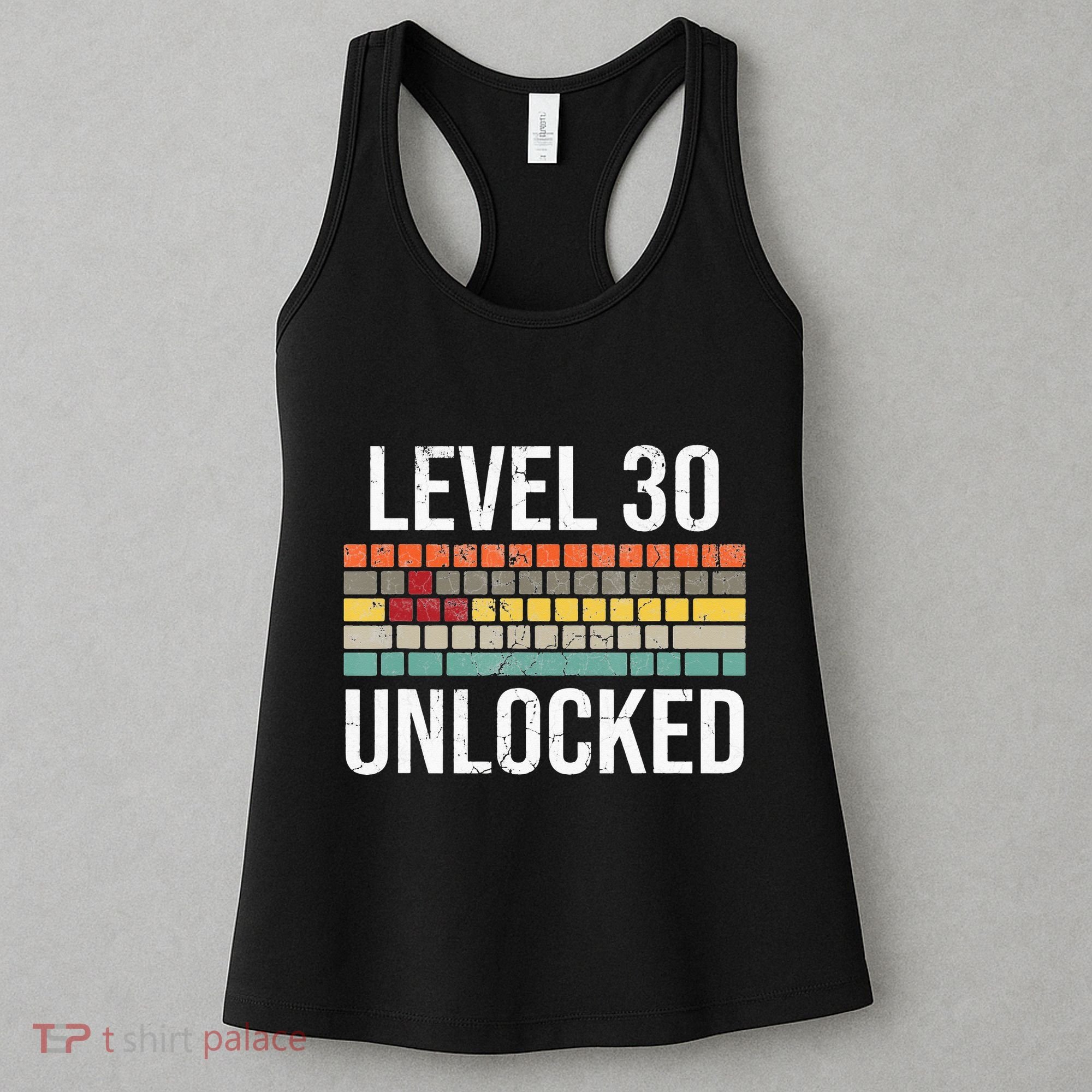 30Th Birthday Gamer Birthday Level 30 Unlocked Women's Tank Top