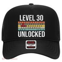 30Th Birthday Gamer Birthday Level 30 Unlocked Hat thumb 0
