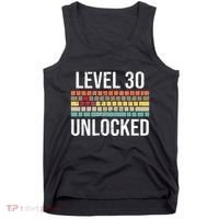 30Th Birthday Gamer Birthday Level 30 Unlocked Tank Top thumb 0