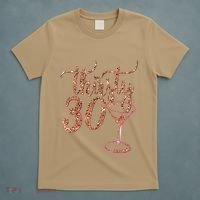 30th Birthday Giftsy Rose Gold Thirsty 30 Thirty T-Shirt thumb 5