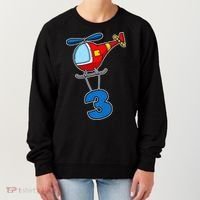 3rd Birthday Gift For A Boy I Funny Helicopter Women's Sweatshirt thumb 0