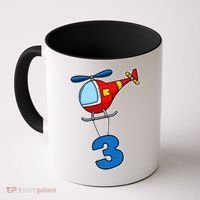 3rd Birthday Gift For A Boy I Funny Helicopter Coffee Mug thumb 0