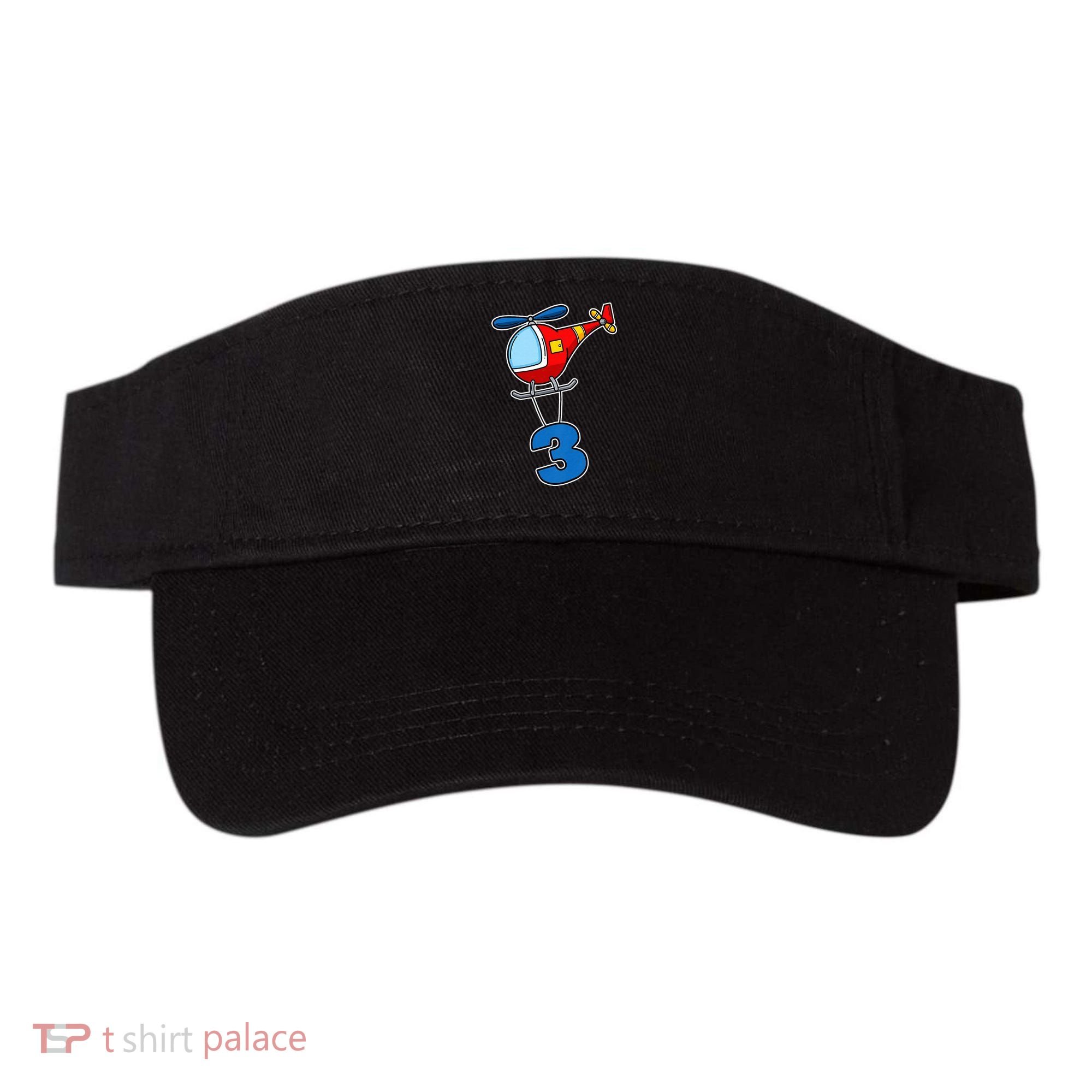 3rd Birthday Gift For A Boy I Funny Helicopter Visor
