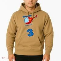 3rd Birthday Gift For A Boy I Funny Helicopter Hoodie thumb 2