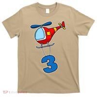3rd Birthday Gift For A Boy I Funny Helicopter T-Shirt thumb 0