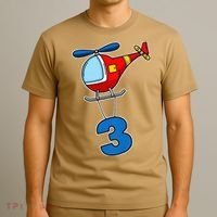 3rd Birthday Gift For A Boy I Funny Helicopter T-Shirt thumb 3