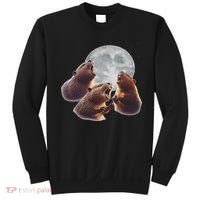 3 Beaver Howling At The Moon Funny Beaver Lover Rodent Sweatshirt thumb 0