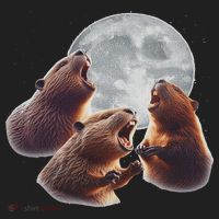 3 Beaver Howling At The Moon Funny Beaver Lover Rodent Tumbler thumb 3