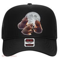 3 Beaver Howling At The Moon Funny Beaver Lover Rodent Hat thumb 0