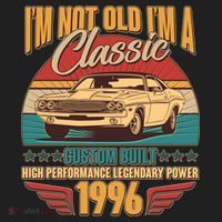 30th Birthday I'm Not Old I'm A Classic Custom Built Car 1996 Beanie thumb 2