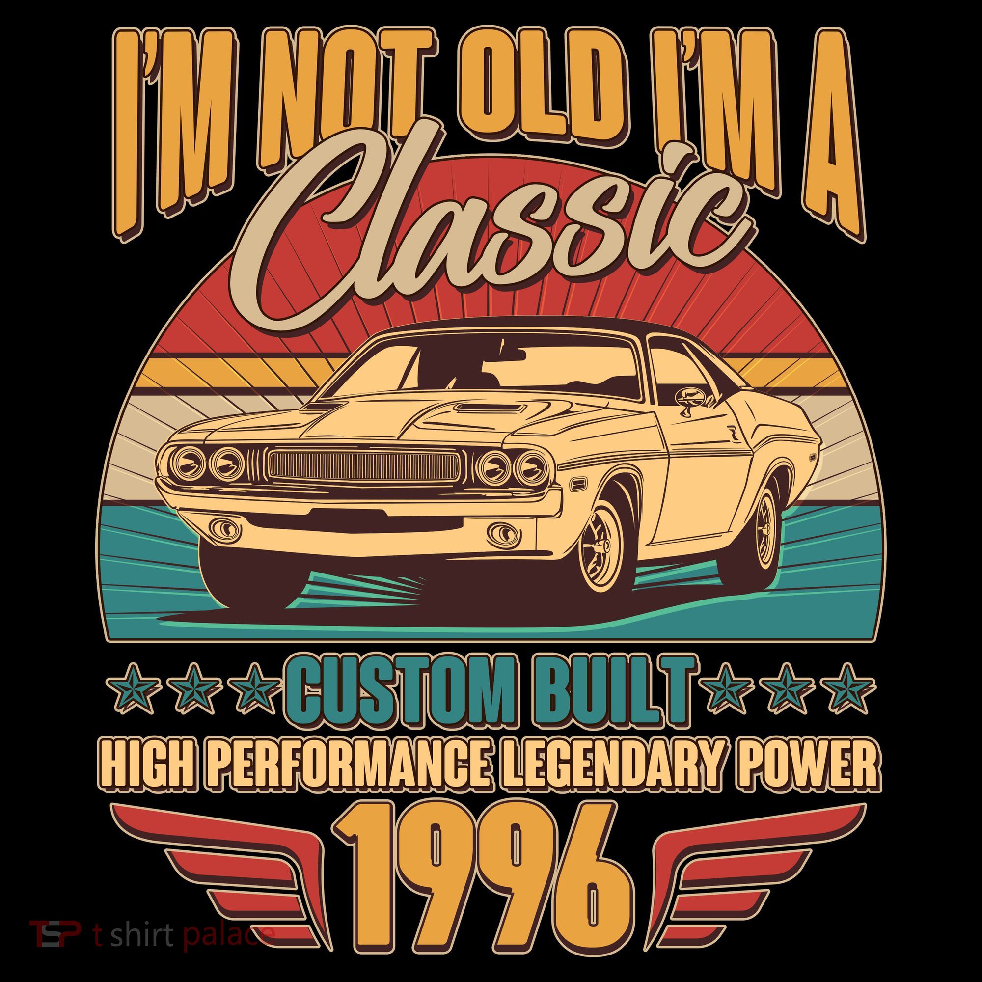 30th Birthday I'm Not Old I'm A Classic Custom Built Car 1996 Women's Hoodie
