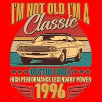 30th Birthday I'm Not Old I'm A Classic Custom Built Car 1996 Santa Hat thumb 1