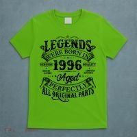 30th Birthday Legends Were Born In 1996 Age Perfectly Vintage Scroll  T-Shirt thumb 5
