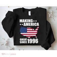 30th Birthday Making American Great Since 1996 Sweatshirt thumb 2