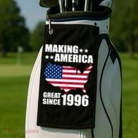 30th Birthday Making American Great Since 1996 Golf Towel thumb 2