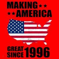 30th Birthday Making American Great Since 1996 Santa Hat thumb 1