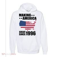 30th Birthday Making American Great Since 1996 Comfort Colors Garment-Dyed Hooded Sweatshirt thumb 0