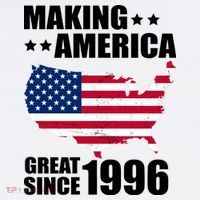 30th Birthday Making American Great Since 1996 Comfort Colors Garment-Dyed Hooded Sweatshirt thumb 2