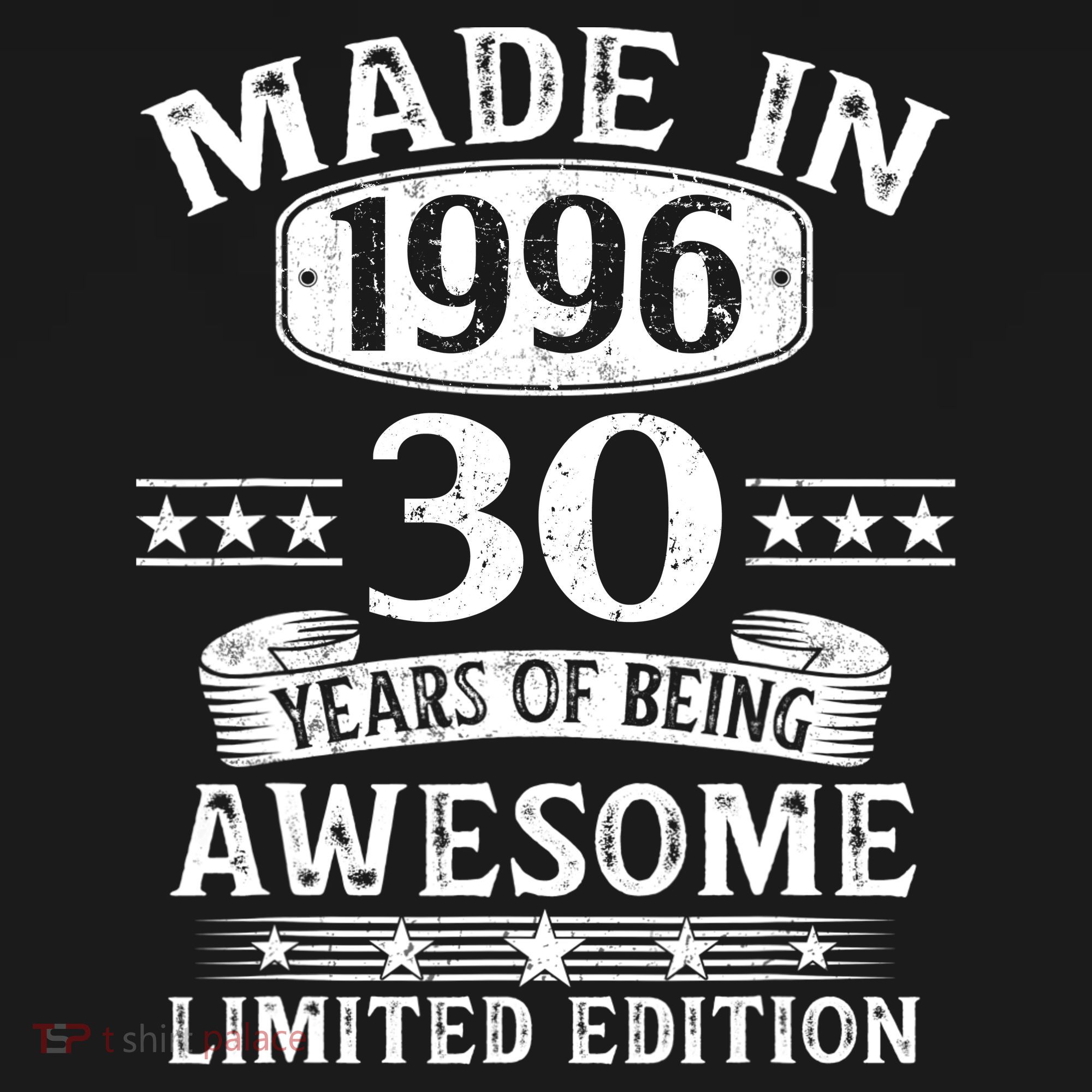 30th Birthday Made In 1996 30 Years Of Being Awesome Limited Edition Women's Hoodie