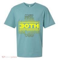 30th Birthday May The 30th Be With YouThirty Bday Sueded Cloud Jersey T-Shirt thumb 0