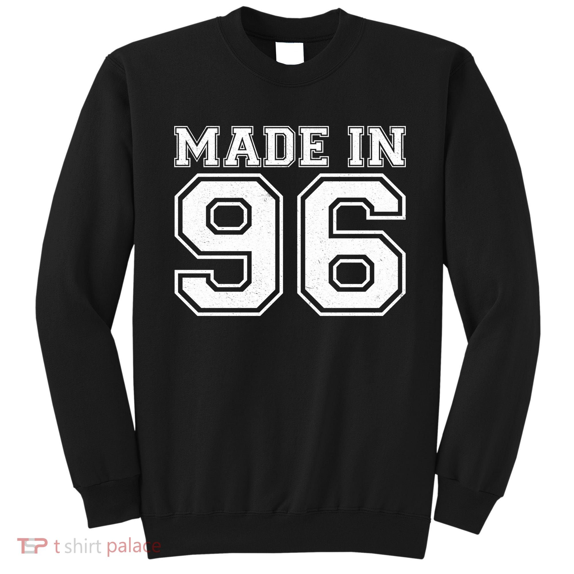 30 Birthday Made In 1996 Sports Jersey Sweatshirt