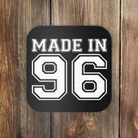 30 Birthday Made In 1996 Sports Jersey Coaster thumb 0