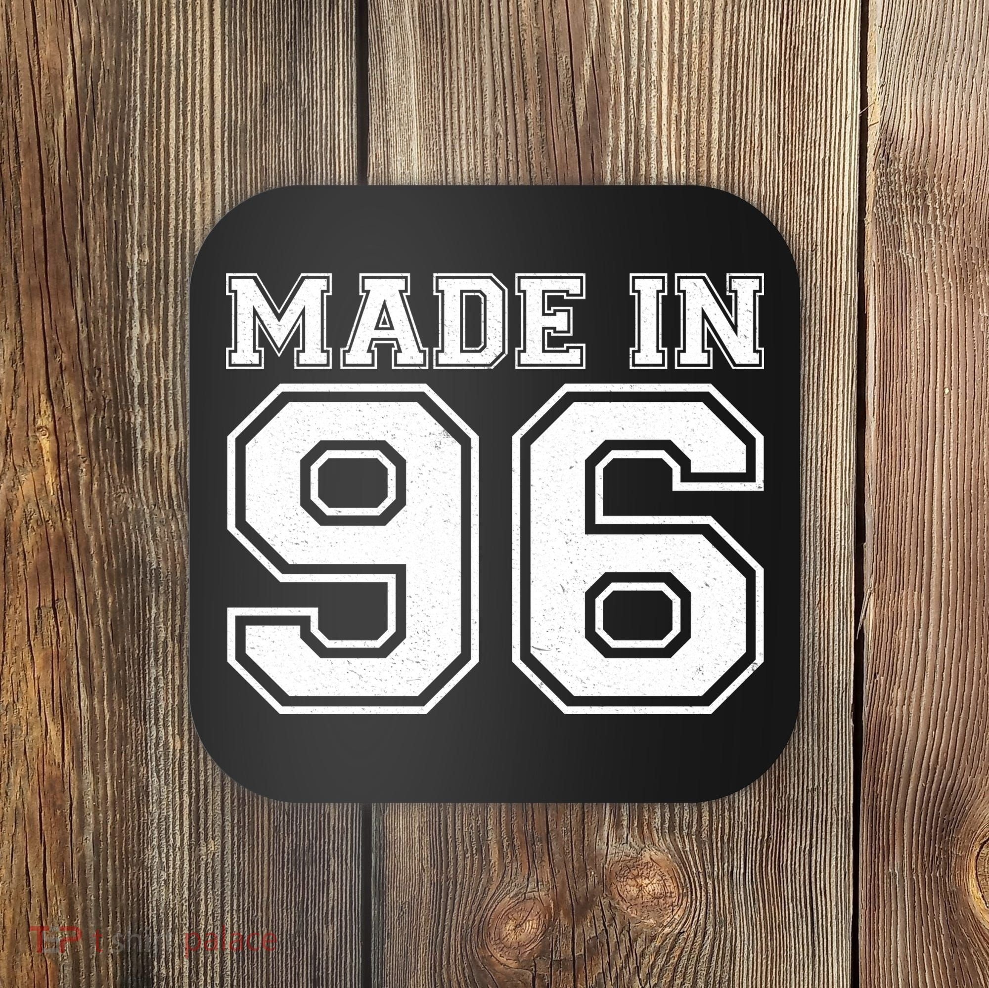 30 Birthday Made In 1996 Sports Jersey Coaster