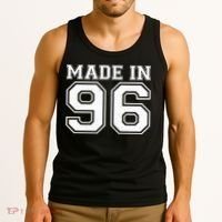 30 Birthday Made In 1996 Sports Jersey Tank Top thumb 3