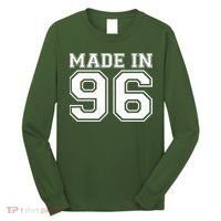 30 Birthday Made In 1996 Sports Jersey Long Sleeve Shirt thumb 0