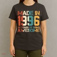 30th Birthday Made In 1996 30 Years Of Being Awesome T-Shirt thumb 4