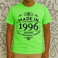 30th Birthday Made In 1996 Highest Quality Genuine All Original Parts T-Shirt thumb 3