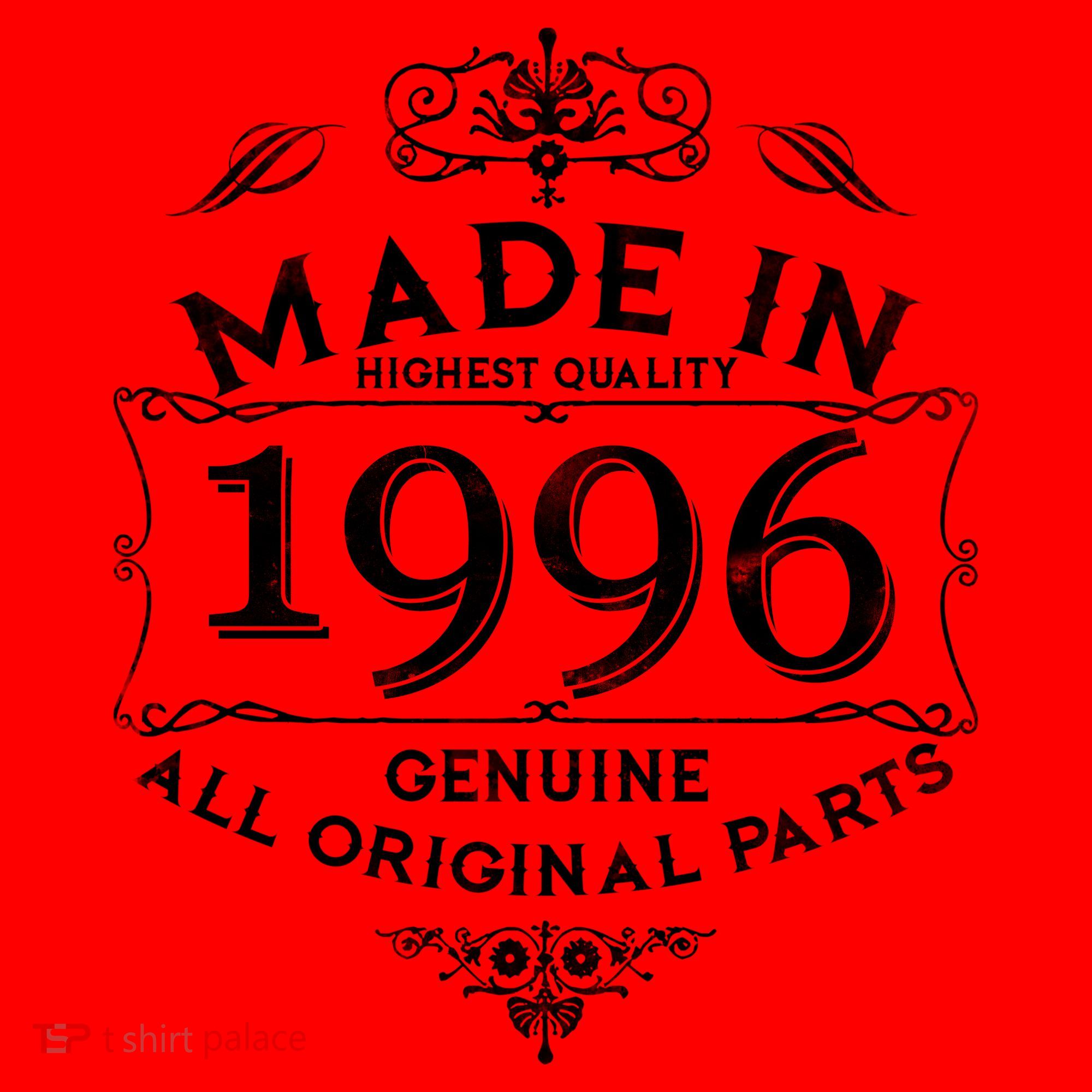 30th Birthday Made In 1996 Highest Quality Genuine All Original Parts Santa Hat