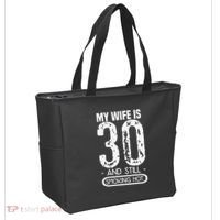 30th Birthday My Wife Is 30 And Still Smoking Hot Tote Bag thumb 2
