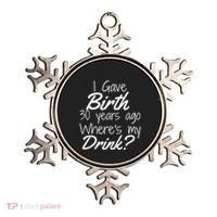 30th Birthday Mom Son Daughter 30 Year Old Gift Drink Ornament thumb 0