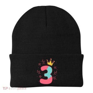 3rd Birthday Number 3 Beanie