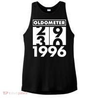 30th Birthday Oldometer 1996 Ladies PosiCharge Tri-Blend Wicking Tank thumb 0