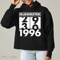 30th Birthday Oldometer 1996 Ladies Heavyweight Boxy Pullover Hoodie thumb 0
