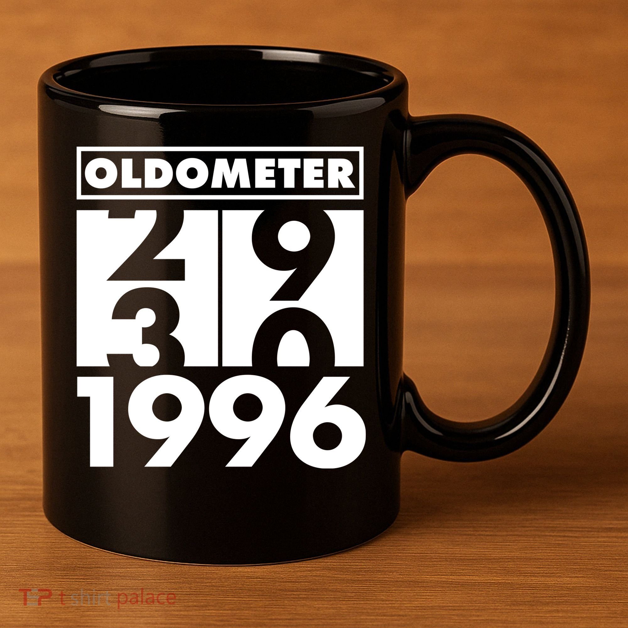 30th Birthday Oldometer 1996 11oz C Handle Ceramic Mug